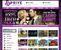 Captura de pantalla de 21 Privé Casino