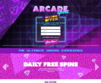 Schermata del Casinò Arcade Spins