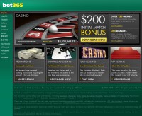 Capture d'écran du casino Bet365