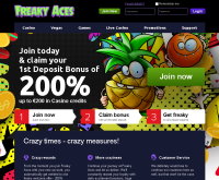 Скриншот казино Freaky Aces
