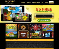 Jackpot Mobile Casinon kuvakaappaus