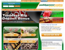 Zrzut ekranu kasyna Paddy Power