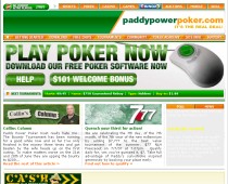 Capture d'écran de Paddy Power Poker