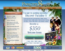 Captura de pantalla de Paradise 8 Casino