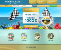 Sunny Player Casinon kuvakaappaus