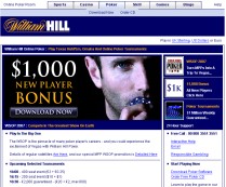 William Hill Poker skærmbillede