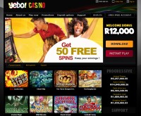 Captura de tela do Yebo Casino