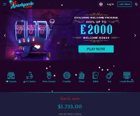 Capture d'écran du casino Avantgarde