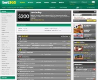 Bet365 Sportsbook Screenshot