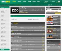 لقطة شاشة للكتاب الرياضي Bet365