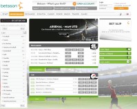 Betsson Sportsbook Screenshot