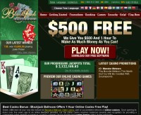 Captura de pantalla del casino de salón de blackjack