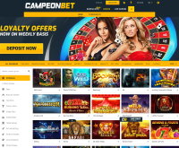 CampeonBet Casinon kuvakaappaus