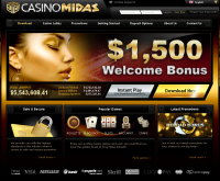 Capture d'écran du casino Midas