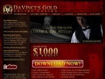 Screenshot del Casinò DaVincis Gold