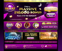 Capture d'écran du casino Desert Nights