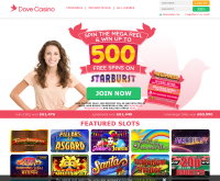 Dove Casino Skärmdump