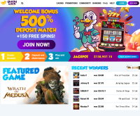 Ducky Luck Casino Screenshot