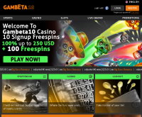 Gambeta10 Casino skærmbillede