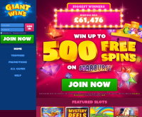 Giant Wins Casino Screenshot