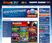 Capture d'écran du casino Jackpot247