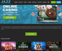 JazzSports Casinon kuvakaappaus