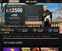 Captura de tela do King Billy Casino