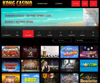 Kong Casino skærmbillede