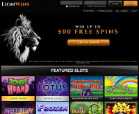 Lion Wins Casino Screenshot