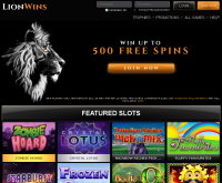 Captura de pantalla de Lion Wins Casino