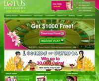 Lotus Asia Casinon kuvakaappaus