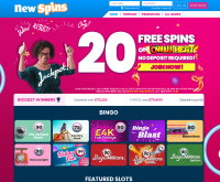 New Spins Casino Screenshot