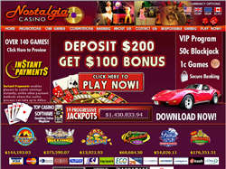 Captura de tela do Nostalgia Casino
