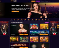 Capture d'écran du casino Parisvip