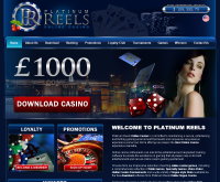 Platinum Reels Casino skærmbillede