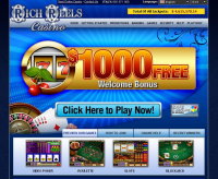 Capture d'écran du casino Rich Reels