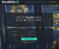 Captura de tela do Roaring 21 Casino