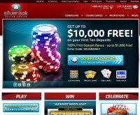 Bildschirmfoto des Silver Oak Casinos