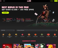 Capture d'écran du casino Spin Samurai