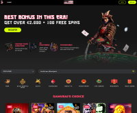 Spin Samurai Casinon kuvakaappaus