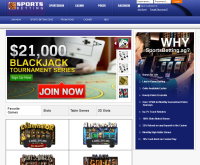 Capture d'écran du casino SportsBetting.ag