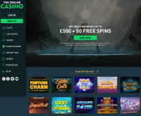 Der Online-Casino-Screenshot