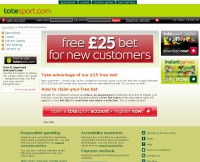 Skjermbilde av Totesport Sportsbook