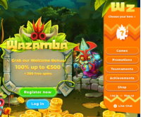 Wazamba Casino Skærmbillede