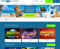 Yeti Casino Screenshot